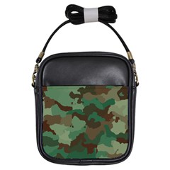 Camouflage Pattern A Completely Seamless Tile Able Background Design Girls Sling Bags by Simbadda