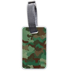 Camouflage Pattern A Completely Seamless Tile Able Background Design Luggage Tags (one Side)  by Simbadda