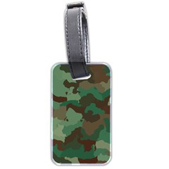 Camouflage Pattern A Completely Seamless Tile Able Background Design Luggage Tags (two Sides) by Simbadda