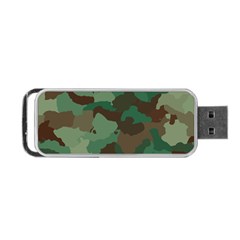 Camouflage Pattern A Completely Seamless Tile Able Background Design Portable Usb Flash (one Side) by Simbadda