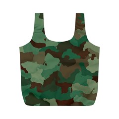 Camouflage Pattern A Completely Seamless Tile Able Background Design Full Print Recycle Bags (m)  by Simbadda