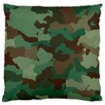 Camouflage Pattern A Completely Seamless Tile Able Background Design Large Flano Cushion Case (One Side) Front