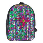 Sunny Roses In Rainy Weather Pop Art School Bags (XL)  Front