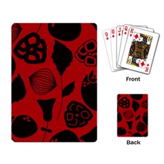 Congregation Of Floral Shades Pattern Playing Card by Simbadda