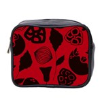 Congregation Of Floral Shades Pattern Mini Toiletries Bag 2-Side Front