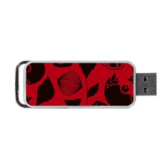 Congregation Of Floral Shades Pattern Portable Usb Flash (two Sides)