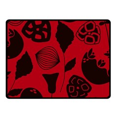 Congregation Of Floral Shades Pattern Double Sided Fleece Blanket (small) 