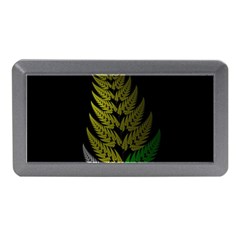 Drawing Of A Fractal Fern On Black Memory Card Reader (Mini)