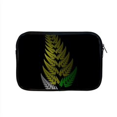 Drawing Of A Fractal Fern On Black Apple MacBook Pro 15  Zipper Case