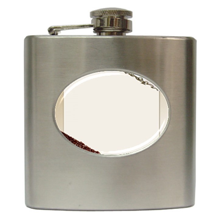 Greeting Card Coffee Mood Hip Flask (6 oz)