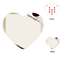 Greeting Card Coffee Mood Playing Cards (heart)  by Simbadda