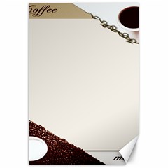 Greeting Card Coffee Mood Canvas 12  X 18   by Simbadda