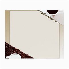 Greeting Card Coffee Mood Small Glasses Cloth (2-side) by Simbadda