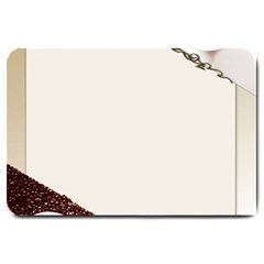 Greeting Card Coffee Mood Large Doormat  by Simbadda