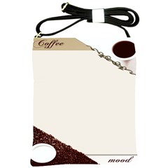 Greeting Card Coffee Mood Shoulder Sling Bags by Simbadda