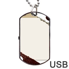 Greeting Card Coffee Mood Dog Tag Usb Flash (one Side) by Simbadda