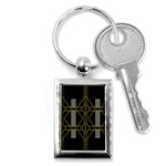 Simple Art Deco Style  Key Chains (Rectangle)  Front