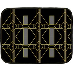 Simple Art Deco Style  Fleece Blanket (mini)