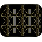 Simple Art Deco Style  Double Sided Fleece Blanket (Mini)  35 x27  Blanket Front