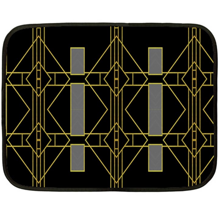 Simple Art Deco Style  Double Sided Fleece Blanket (Mini) 