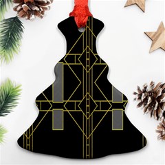 Simple Art Deco Style  Christmas Tree Ornament (two Sides)