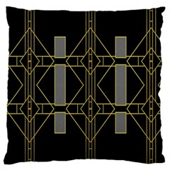 Simple Art Deco Style  Large Cushion Case (one Side) by Simbadda