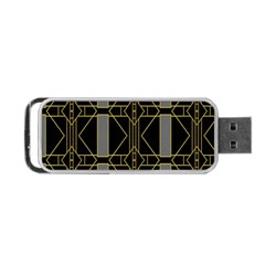 Simple Art Deco Style  Portable Usb Flash (one Side) by Simbadda