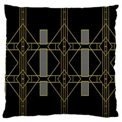 Simple Art Deco Style  Standard Flano Cushion Case (one Side) by Simbadda