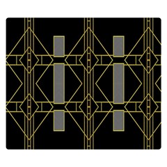 Simple Art Deco Style  Double Sided Flano Blanket (small)  by Simbadda