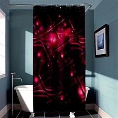 Picture Of Love In Magenta Declaration Of Love Shower Curtain 36  X 72  (stall)  by Simbadda