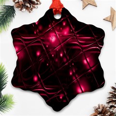 Picture Of Love In Magenta Declaration Of Love Ornament (snowflake)