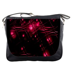 Picture Of Love In Magenta Declaration Of Love Messenger Bags by Simbadda