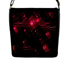 Picture Of Love In Magenta Declaration Of Love Flap Messenger Bag (l)  by Simbadda