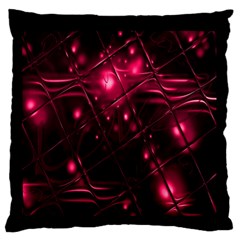 Picture Of Love In Magenta Declaration Of Love Large Flano Cushion Case (one Side) by Simbadda