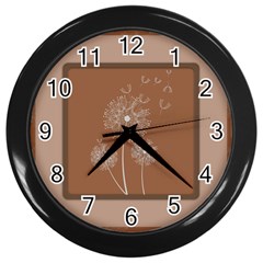 Dandelion Frame Card Template For Scrapbooking Wall Clocks (black) by Simbadda