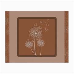 Dandelion Frame Card Template For Scrapbooking Small Glasses Cloth (2-side) by Simbadda