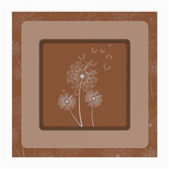 Dandelion Frame Card Template For Scrapbooking Medium Glasses Cloth (2-side) by Simbadda