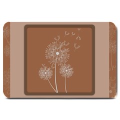 Dandelion Frame Card Template For Scrapbooking Large Doormat  by Simbadda