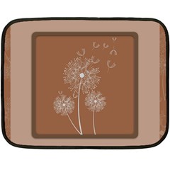 Dandelion Frame Card Template For Scrapbooking Fleece Blanket (mini) by Simbadda