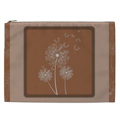 Dandelion Frame Card Template For Scrapbooking Cosmetic Bag (xxl)  by Simbadda