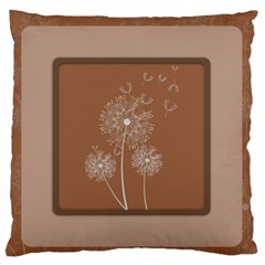 Dandelion Frame Card Template For Scrapbooking Standard Flano Cushion Case (one Side) by Simbadda