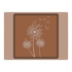 Dandelion Frame Card Template For Scrapbooking Double Sided Flano Blanket (mini)  by Simbadda