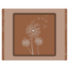 Dandelion Frame Card Template For Scrapbooking Double Sided Flano Blanket (medium) 