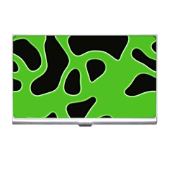 Black Green Abstract Shapes A Completely Seamless Tile Able Background Business Card Holders by Simbadda