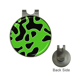 Black Green Abstract Shapes A Completely Seamless Tile Able Background Hat Clips With Golf Markers by Simbadda