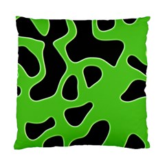 Black Green Abstract Shapes A Completely Seamless Tile Able Background Standard Cushion Case (two Sides) by Simbadda