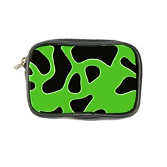 Black Green Abstract Shapes A Completely Seamless Tile Able Background Coin Purse by Simbadda