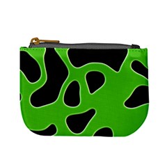 Black Green Abstract Shapes A Completely Seamless Tile Able Background Mini Coin Purses