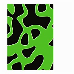 Black Green Abstract Shapes A Completely Seamless Tile Able Background Small Garden Flag (two Sides)