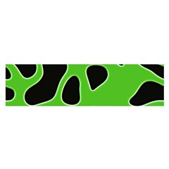 Black Green Abstract Shapes A Completely Seamless Tile Able Background Satin Scarf (oblong) by Simbadda